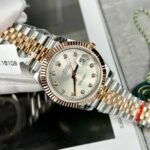 Rolex Datejust 126331 SS/RG Plated Silver Dial CZ Diamonds 41mm Jub Super Clone - 图片 17