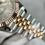 Rolex Datejust 126331 SS/RG Plated Silver Dial CZ Diamonds 41mm Jub Super Clone - 图片 5