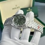 Rolex Datejust 126234 904L Steel Green Palm Dial 36mm Jub Super Clone - 图片 22