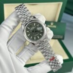 Rolex Datejust 126234 904L Steel Green Palm Dial 36mm Jub Super Clone - 图片 10