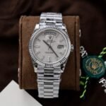 Rolex Day-Date 904L Steel Meteorite Dial With Diamonds 40mm Super Clone - 图片 2