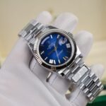 Rolex Day-Date 228239 904L Steel Ombre Blue Dial 40mm Super Clone