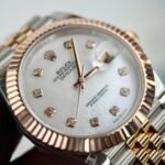 Rolex Datejust 126331 SS/RG Plated MOP Dial CZ Diamonds 41mm Jub Super Clone - 图片 2