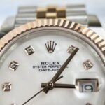 Rolex Datejust 126331 SS/RG Plated MOP Dial CZ Diamonds 41mm Jub Super Clone - 图片 12