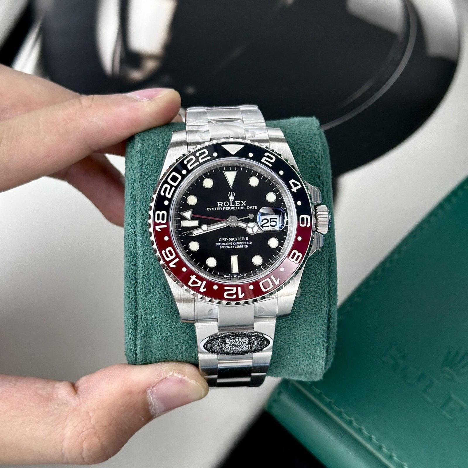 1750588051-28.jpg Rolex GMT-Master II 16710 Coke 904L Steel Black Dial 40mm Oyster Super Clone - 图片 1