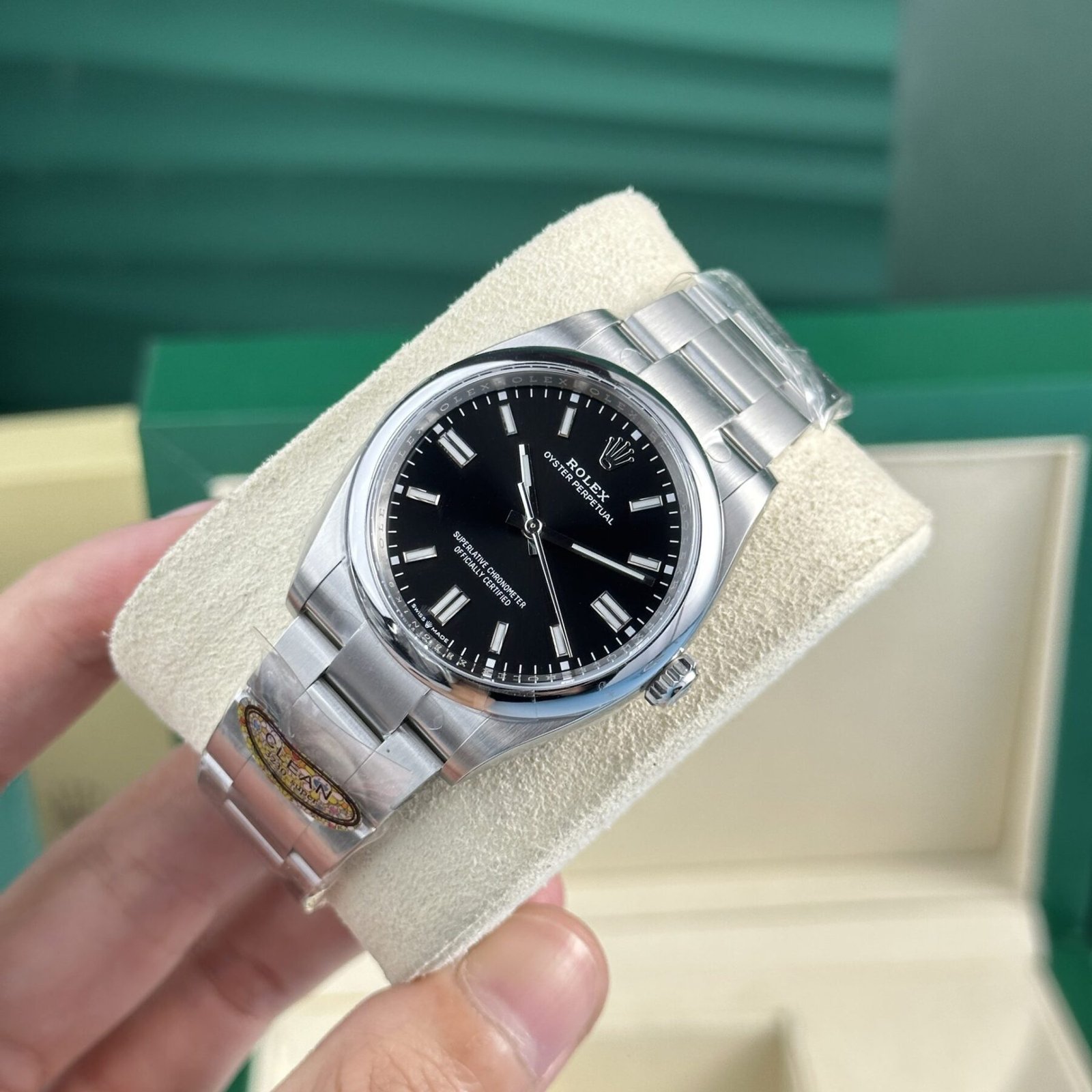 1750588079-39-1.jpg Rolex Oyster Perpetual 126000 904L Steel Black Dial 36mm Oyster Super Clone - 图片 1