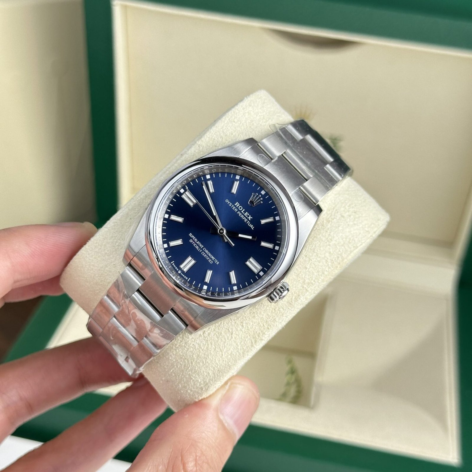 1750588112-53.jpg Rolex Oyster Perpetual 126000 904L Steel Blue Dial 36mm Oyster Super Clone - 图片 1