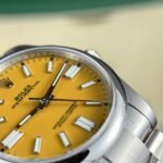 Rolex Oyster Perpetual 124300 904L Steel Yellow Dial 41mm Oyster Super Clone - 图片 5