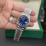 Rolex Datejust 126234 904L Steel Blue Motif Dial CZ Diamonds 36mm Jub Super Clone - 图片 2