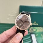 Rolex Cellini 50525 RG Plated Chocolate Dial 39mm Leather AAA Replica - 图片 3