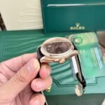 Rolex Cellini 50525 RG Plated Chocolate Dial 39mm Leather AAA Replica - 图片 5