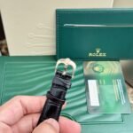Rolex Cellini 50525 RG Plated Chocolate Dial 39mm Leather AAA Replica - 图片 8