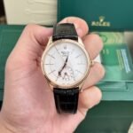 Rolex Cellini 50525 RG Plated White Dial 39mm Leather AAA Replica - 图片 2