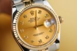 Rolex Datejust 126233 SS/YG Plated Champagne Dial CZ Diamonds 36mm Jub Super Clone - 图片 4