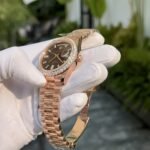 Rolex Day-Date 228345RBR RG Plated Chocolate Dial With Diamonds 40mm Super Clone - 图片 4