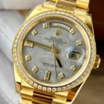 Rolex Day-Date YG Plated Meteorite Dial CZ Diamonds 36mm Super Clone - 图片 5
