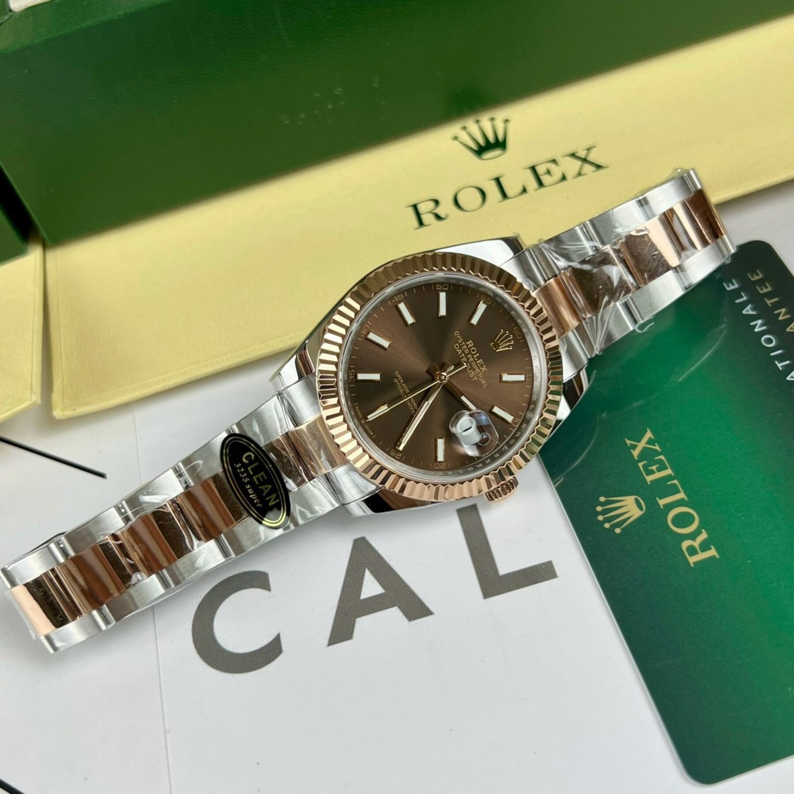 1750588234-101.jpg Rolex Datejust 126331 SS/RG Plated Chocolate Dial 41mm Oyster Super Clone - 图片 1