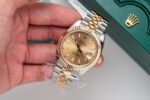 Rolex Datejust SS/RG Plated Gold Dial 41mm Jub Super Clone - 图片 4