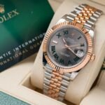Rolex Datejust SS/RG Plated Wimbledon Grey Dial 41mm Jub Super Clone