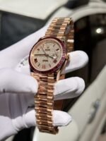 Rolex Day-Date RG Plated Diamond Dial Diamond 40mm Super Clone - 图片 4