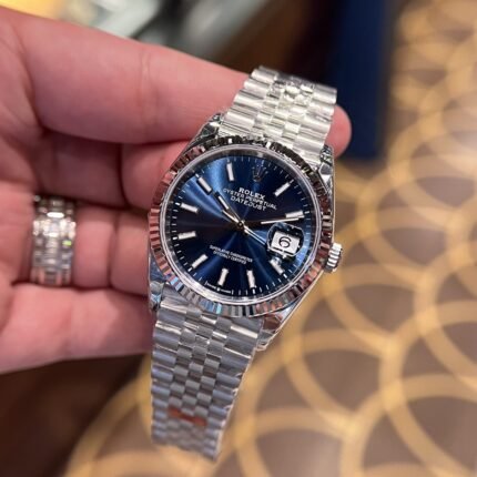 Rolex Datejust 126334 904L Steel Blue Dial 36mm Jub Super Clone