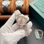 Rolex Datejust 126331 SS/RG Plated Pink Dial CZ Diamonds 41mm Jub Super Clone - 图片 2