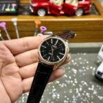 Rolex Cellini 50505 RG Plated Black Dial 39mm Leather AAA Replica - 图片 3