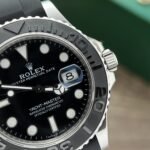 Rolex Yacht-Master 316L Steel Black Dial 40mm Oysterflex EWF Replica - 图片 5