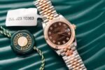 Rolex Datejust SS/RG Plated Chocolate Roman Numeral Dial 31mm Jub Super Clone - 图片 2