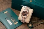 Rolex Datejust SS/RG Plated Chocolate Roman Numeral Dial 31mm Jub Super Clone