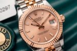 Rolex Datejust SS/RG Plated Pink Dial 31mm Jub Super Clone - 图片 4