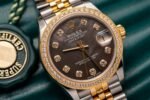 Rolex Datejust 278273 SS/YG Plated Dark MOP Dial Bezel Diamonds 31mm Jub AAA Replica - 图片 3