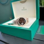 Rolex Day-Date RG Plated Chocolate Dial Diamonds 36mm Replica - 图片 3