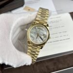 Rolex Day-Date YG Plated MOP Dial CZ Diamonds 40mm TWF Replica - 图片 2