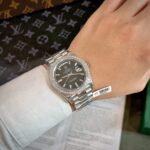 Rolex Day-Date 904L Steel Black Dial With Diamonds 40mm Super Clone - 图片 7
