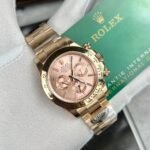 Rolex Daytona 116505 RG Plated Pink Dial CZ Diamonds 40mm Oyster Super Clone - 图片 2