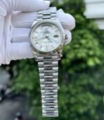 Rolex Day-Date 904L Steel MOP Dial With Diamonds 40mm Super Clone - 图片 2