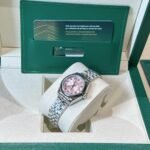 Rolex Datejust 316L Steel Pink Dial 31mm Jub EWF Replica - 图片 3