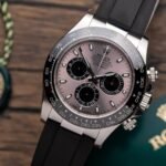 Rolex Daytona 116519LN 904L Steel Pink Dial 40mm Oysterflex Super Clone