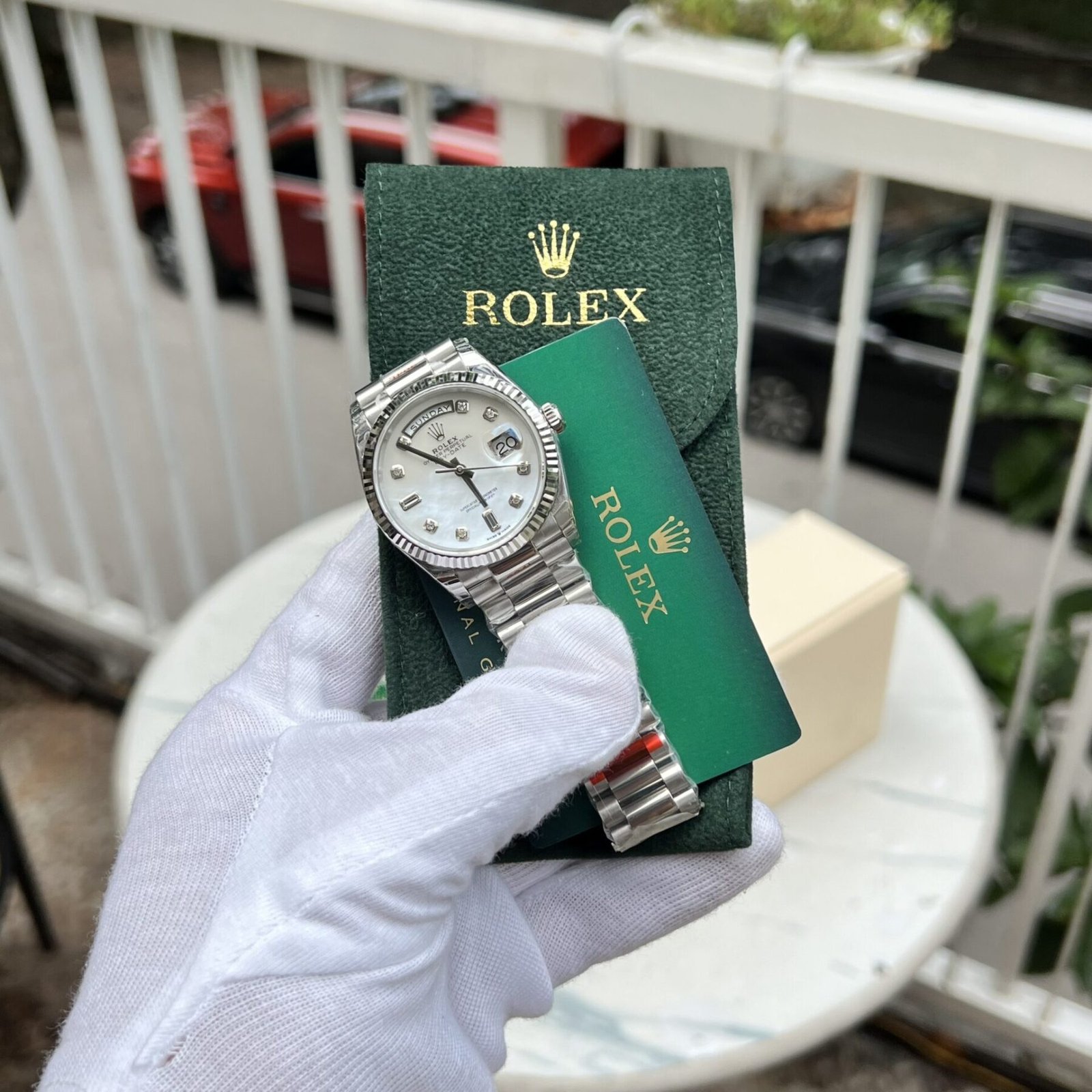 1750588753-298.jpg Rolex Day-Date 316L Steel MOP Dial CZ Diamonds 36mm EWF Replica - 图片 1