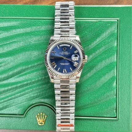 Rolex Day-Date 228239 904L Steel Blue Dial 40mm Super Clone