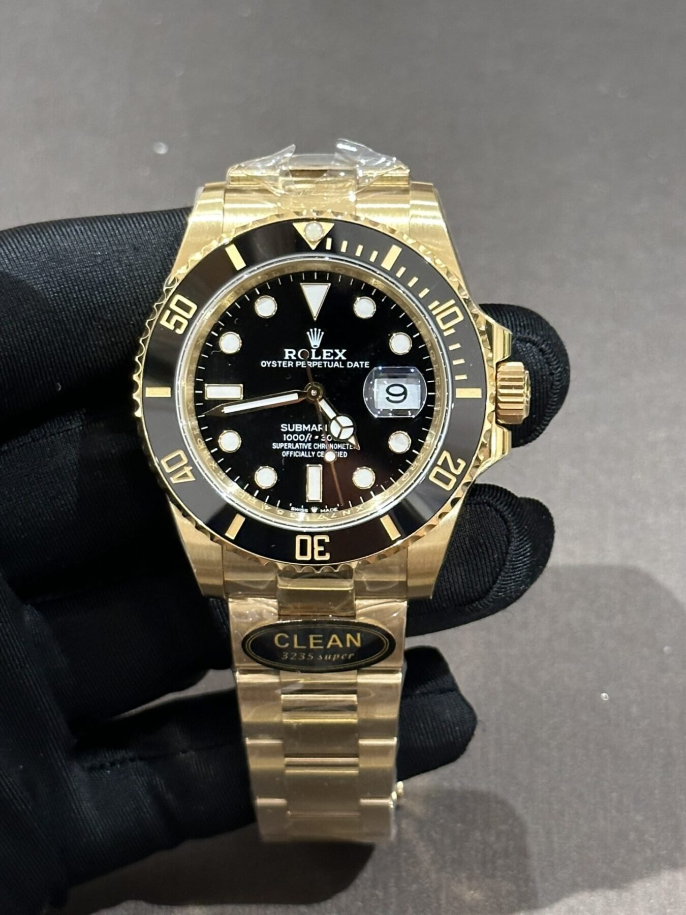 1750588786-312.jpg Rolex Submariner 116618LN YG Plated Black Dial 40mm Oyster Super Clone - 图片 1