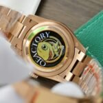 Rolex Day-Date 128235 RG Plated Ombre Brown Dial 36mm Super Clone - 图片 9