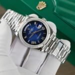 Rolex Day-Date 128239 904L Steel Ombre Blue Dial 36mm Super Clone - 图片 2