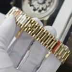 Rolex Day-Date 128238 YG Plated Champagne Dial Baguette Diamonds 36mm Super Clone - 图片 8