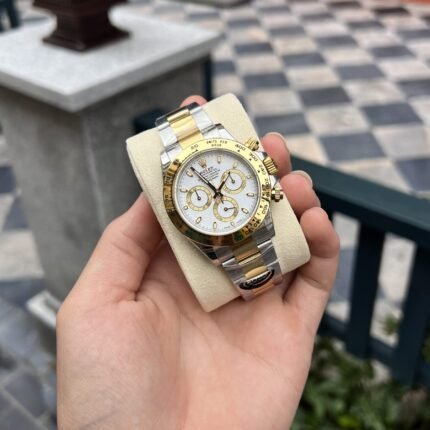 Rolex Daytona 116523 SS/YG Plated White Dial 40mm Oyster Super Clone