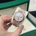 Rolex Day-Date RG Plated Diamond Dial CZ Diamonds 40mm Super Clone - 图片 3