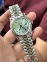 Rolex Day-Date 904L Steel Blue Arabic Dial 40mm Super Clone - 图片 2