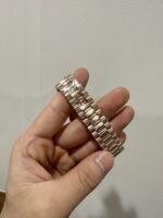 Rolex Day-Date 128235 904L Steel Meteorite Dial CZ Diamonds 36mm Super Clone - 图片 6