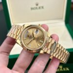 Rolex Day-Date 228238 YG Plated Champagne Dial CZ Diamonds 40mm Super Clone - 图片 3